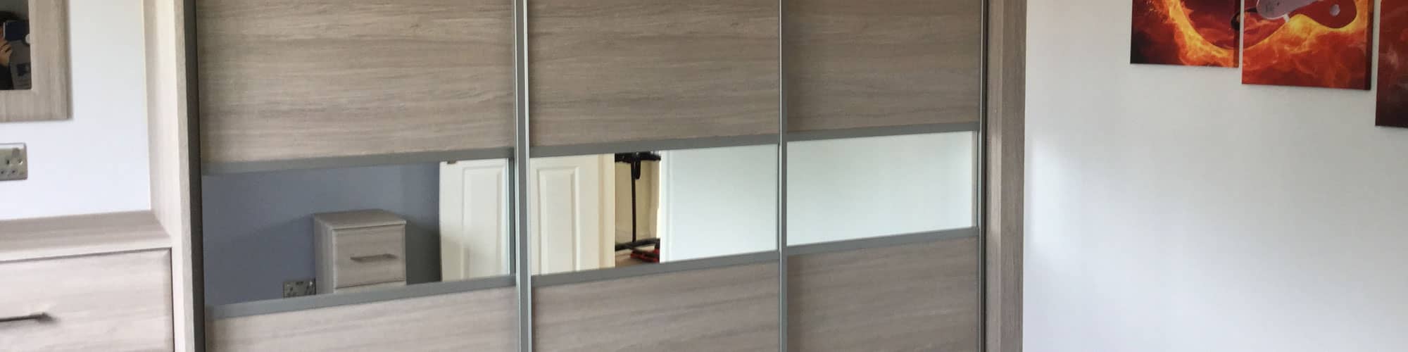 Bespoke sliding wardrobes at Wrexham home