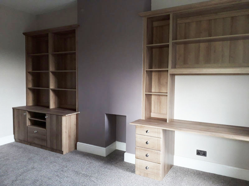 Bespoke office units in Wrexham home